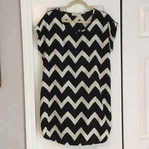 Silky chevron dress